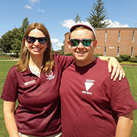 Maria (D’Agostino) Crawford with Dan Dupuis ’18