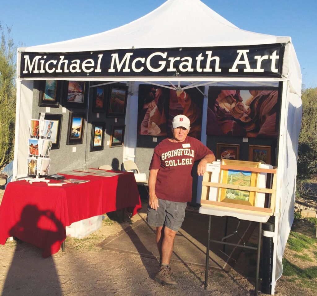 1971 Michael McGrath at a recent art show