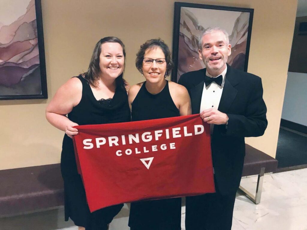 Kristin Puleo G’05 (from left), Merylina Santiago Asselin, and Bob Bardwell '91