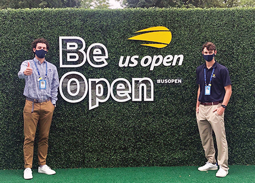 Ben Diamond and Tye Mill at the U.S. Open Tennis Championships