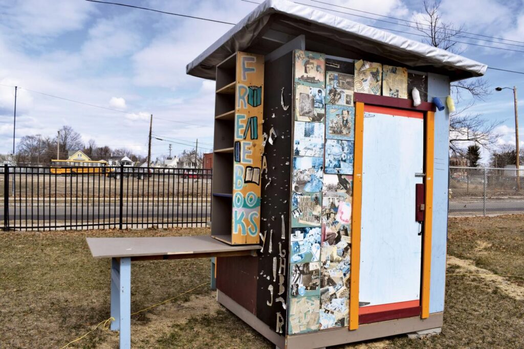 The completed artist habitat at the Springfield College for Leadership and Civic Engagement in Springfield