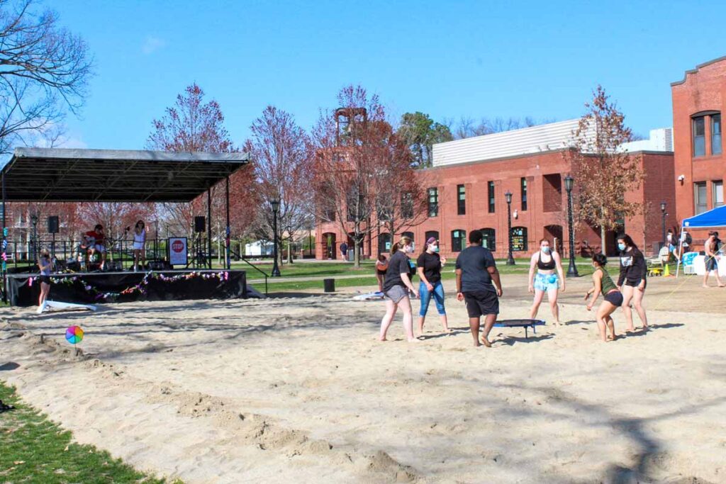 Games and music on Naismith Green