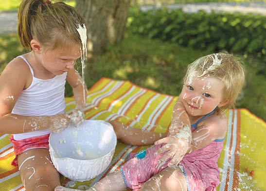 the Magoffin daughters making a mess