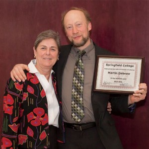 Martin Dobrow with Provost and  Vice President for Academic Affairs Jean Wyld