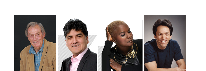 Richard Leakey, Sherman Alexie, Angelique Kidjo, and Mitch Albom.