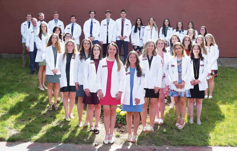 Class of 2021 Physician assistant program students at their White Coat Ceremony
